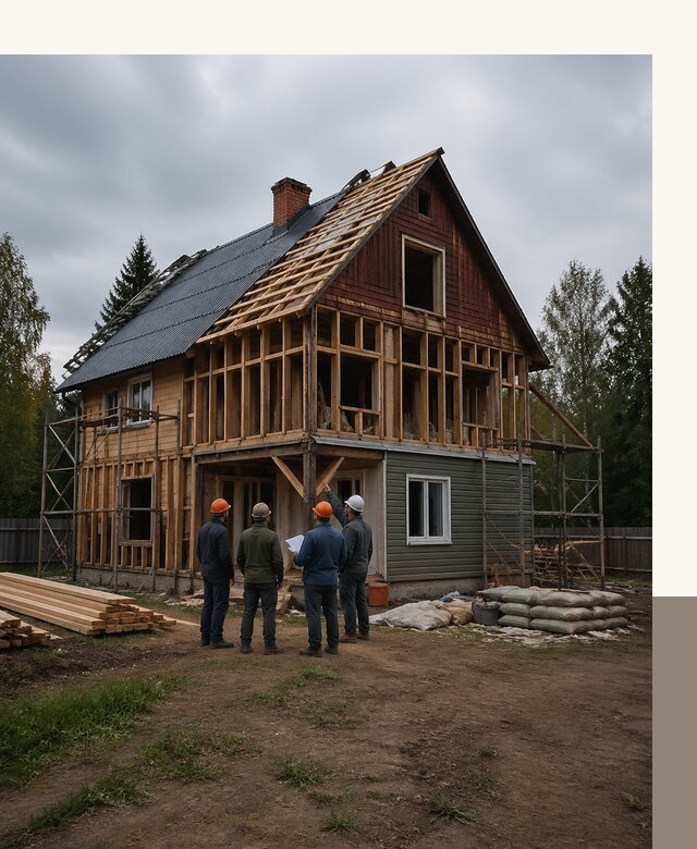 Реконструкция дачного дома в Феодосии под ключ с проектом
