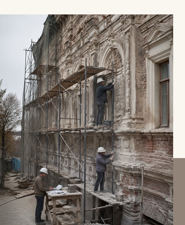 Реставрация объектов культурного наследия под ключ в Феодосии