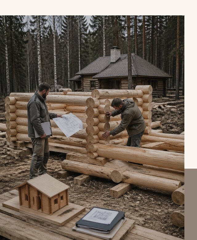 Проектирование и строительство домов из бревна в Феодосии